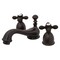 Kingston Brass KS3955AX Restoration Mini-Widespread Bathroom Faucet, Oil Rubbed Bronze KS3955AX - alternate 1